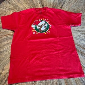 Buc-ee’s large adult Christmas Tshirt Buc-ee Beaver Believe in the magic Santa T